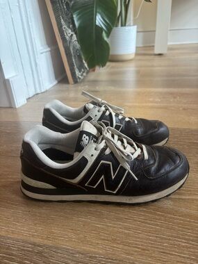 New Balance 574 Leather and Cream